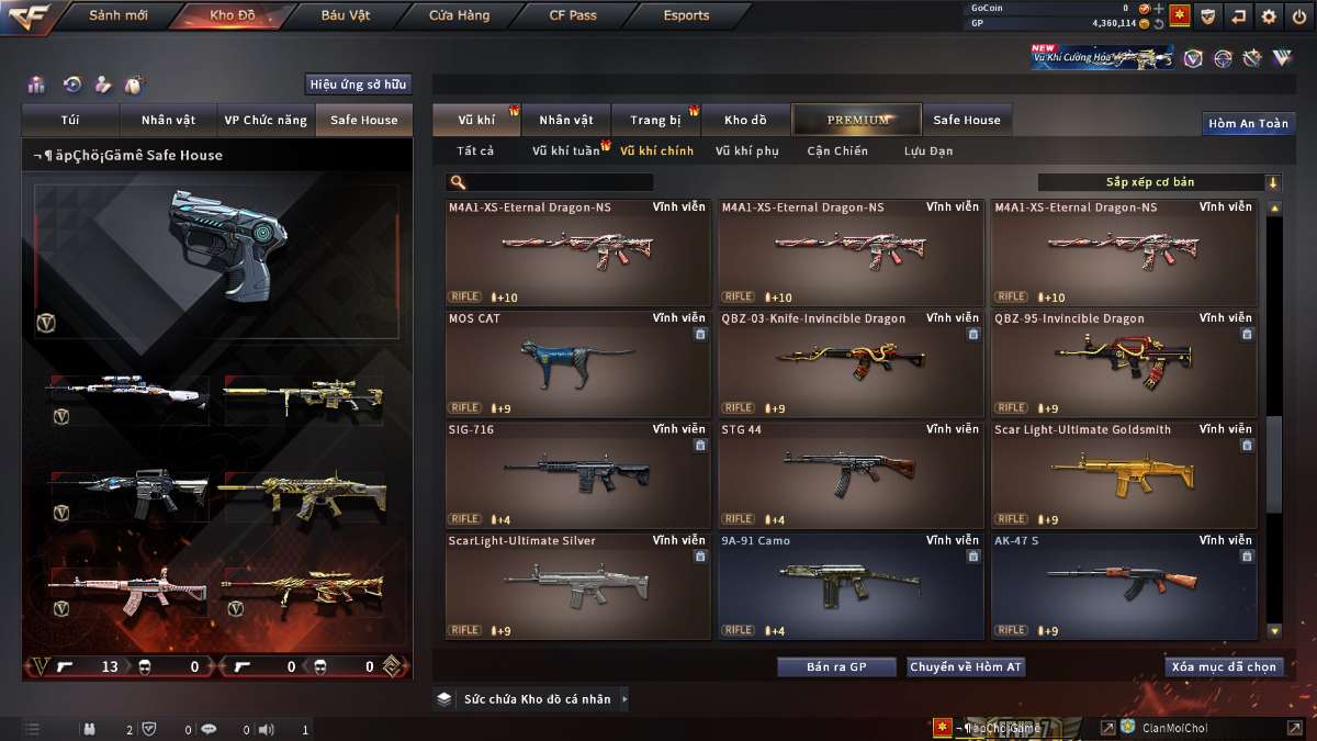 shop acc cf uy tin gia re